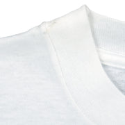 Minor mark at the white ribbed shirt collar