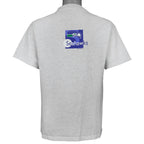 Back of the gray Seahawks shirt with a small upper logo