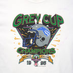 Vintage CFL (Delta) - Baltimore Stallions Grey Cup Champions T-Shirt 1995 X-Large in white and gray