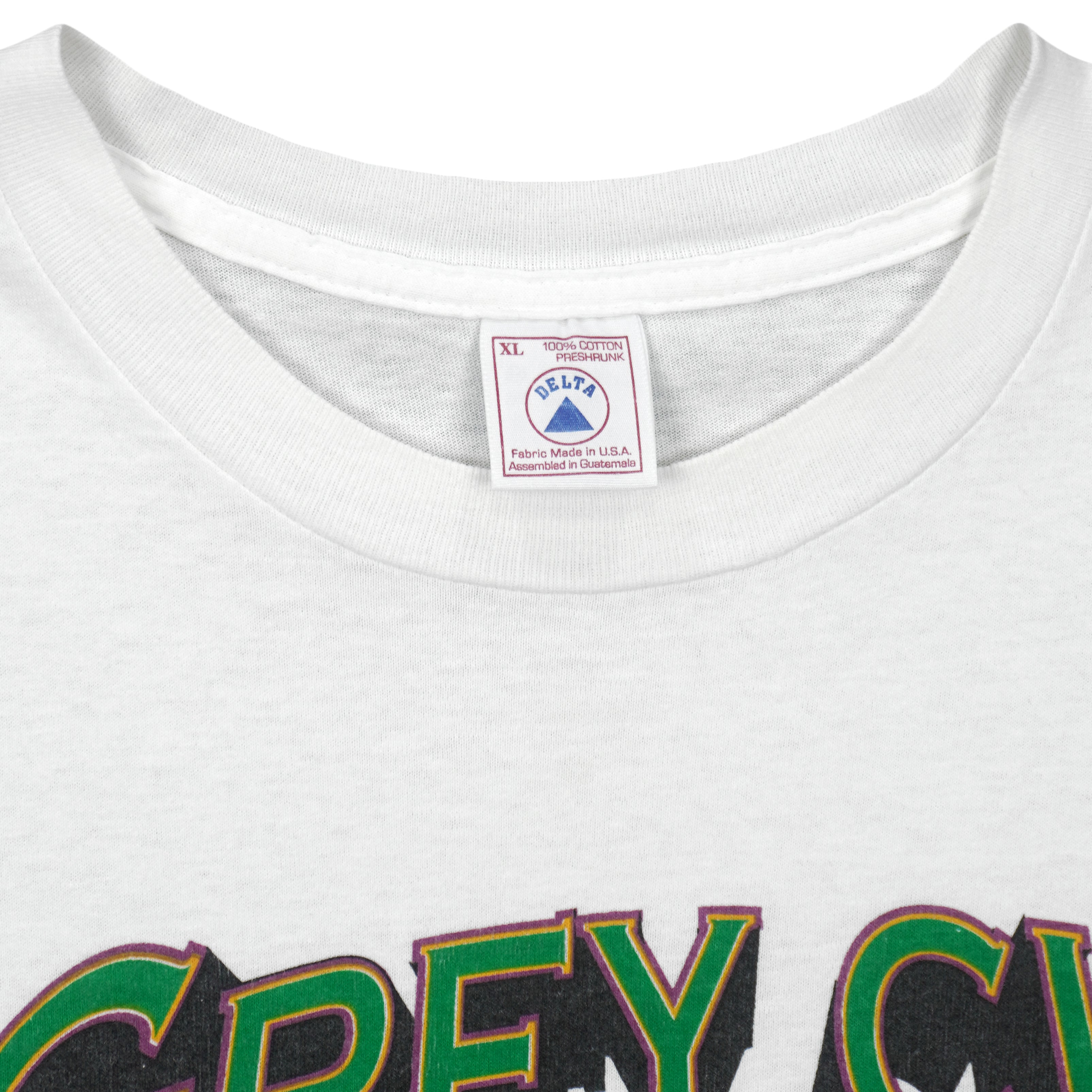 Vintage CFL (Delta) - Baltimore Stallions Grey Cup Champions T-Shirt 1995 X-Large in white and gray