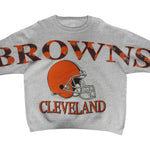 NFL - Cleveland Browns Big Helmet Crew Neck Sweatshirt 1994 X-Large Vintage Retro Football