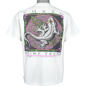 Vintage (Oneita) - Lifeforms Shred Surf Team Gecko T-Shirt 1992 Large Vintage Retro