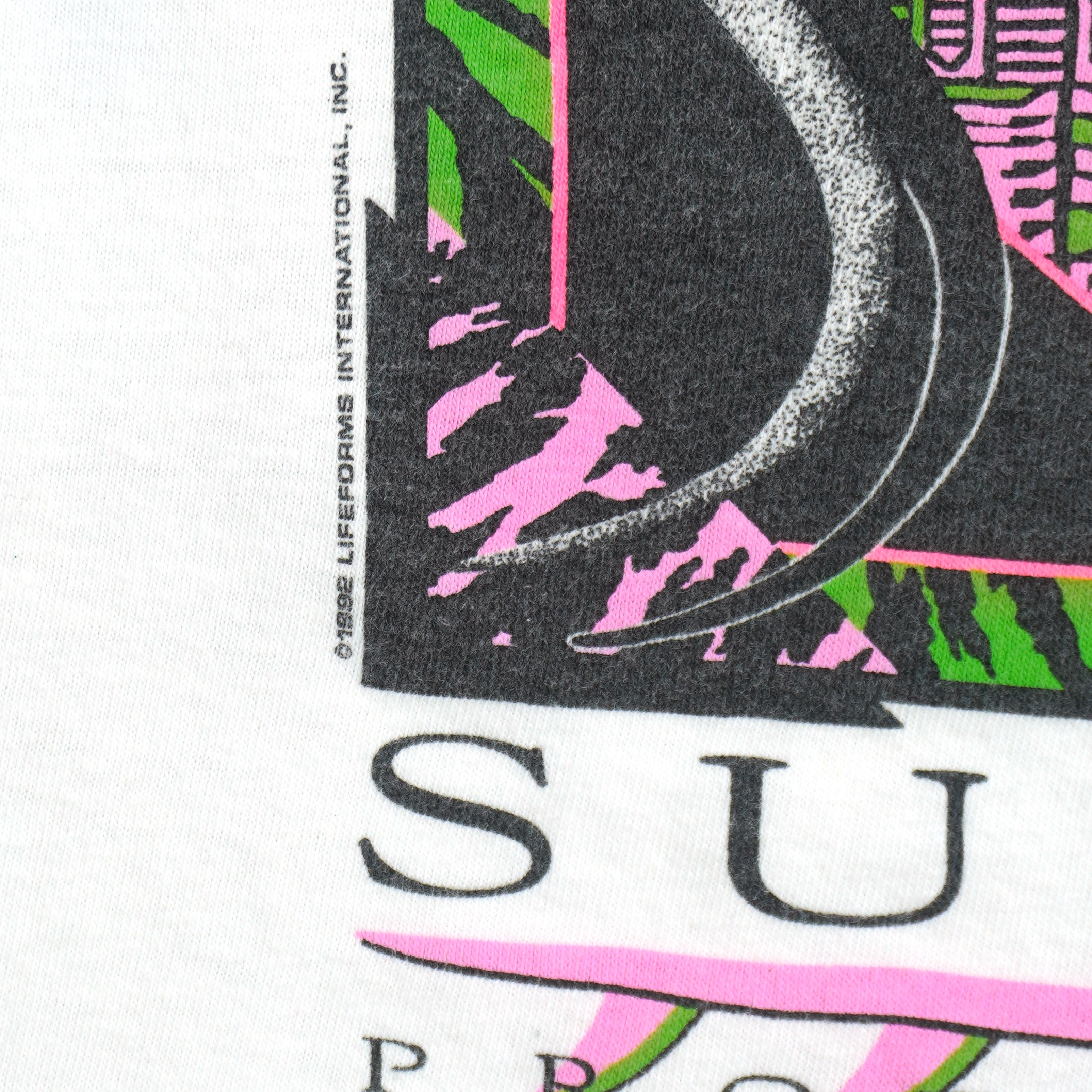 Vintage (Oneita) - Lifeforms Shred Surf Team Gecko T-Shirt 1992 Large Vintage Retro