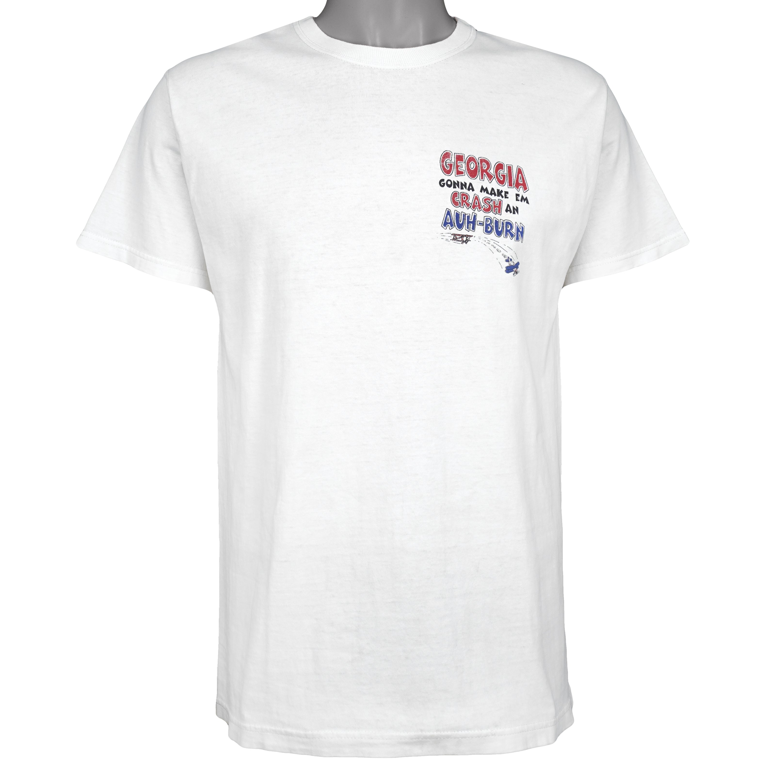 NCAA - Georgia Bulldogs Put the Tigers in a Tail Spin T-Shirt 1999 Medium Vintage Retro
