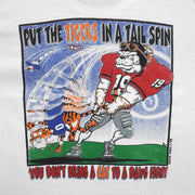 NCAA - Georgia Bulldogs Put the Tigers in a Tail Spin T-Shirt 1999 Medium Vintage Retro