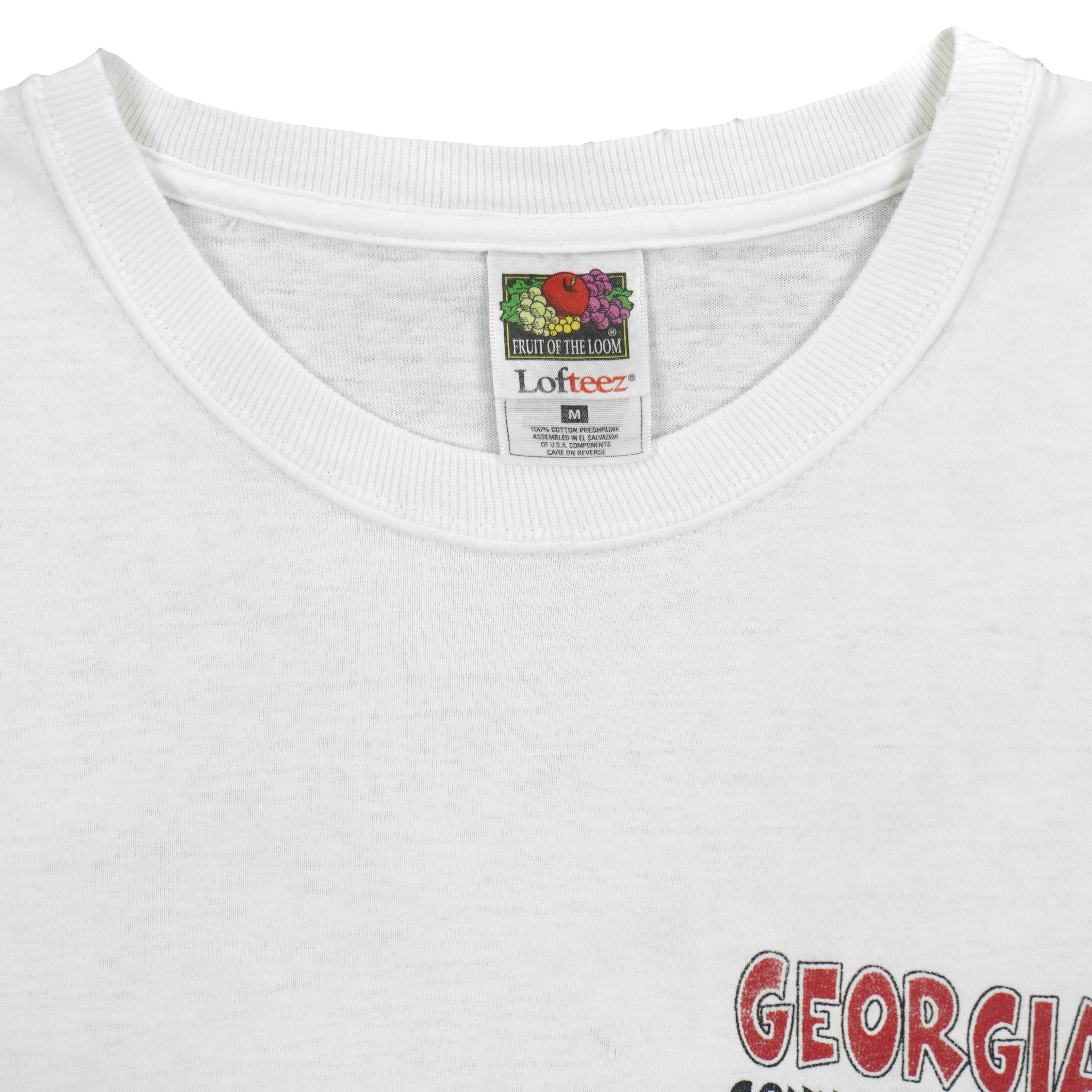 NCAA - Georgia Bulldogs Put the Tigers in a Tail Spin T-Shirt 1999 Medium Vintage Retro