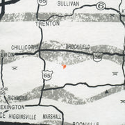 Vintage (Fruit Of The Loom) - Missouri Map All Over Print T-Shirt 1990s X-Large Vintage Retro