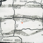 Vintage (Fruit Of The Loom) - Missouri Map All Over Print T-Shirt 1990s X-Large Vintage Retro