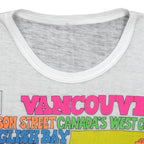 Vintage - Vancouver Canada Landmarks T-Shirt 1990s Medium Vintage Retro