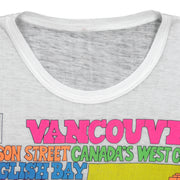 Vintage - Vancouver Canada Landmarks T-Shirt 1990s Medium Vintage Retro