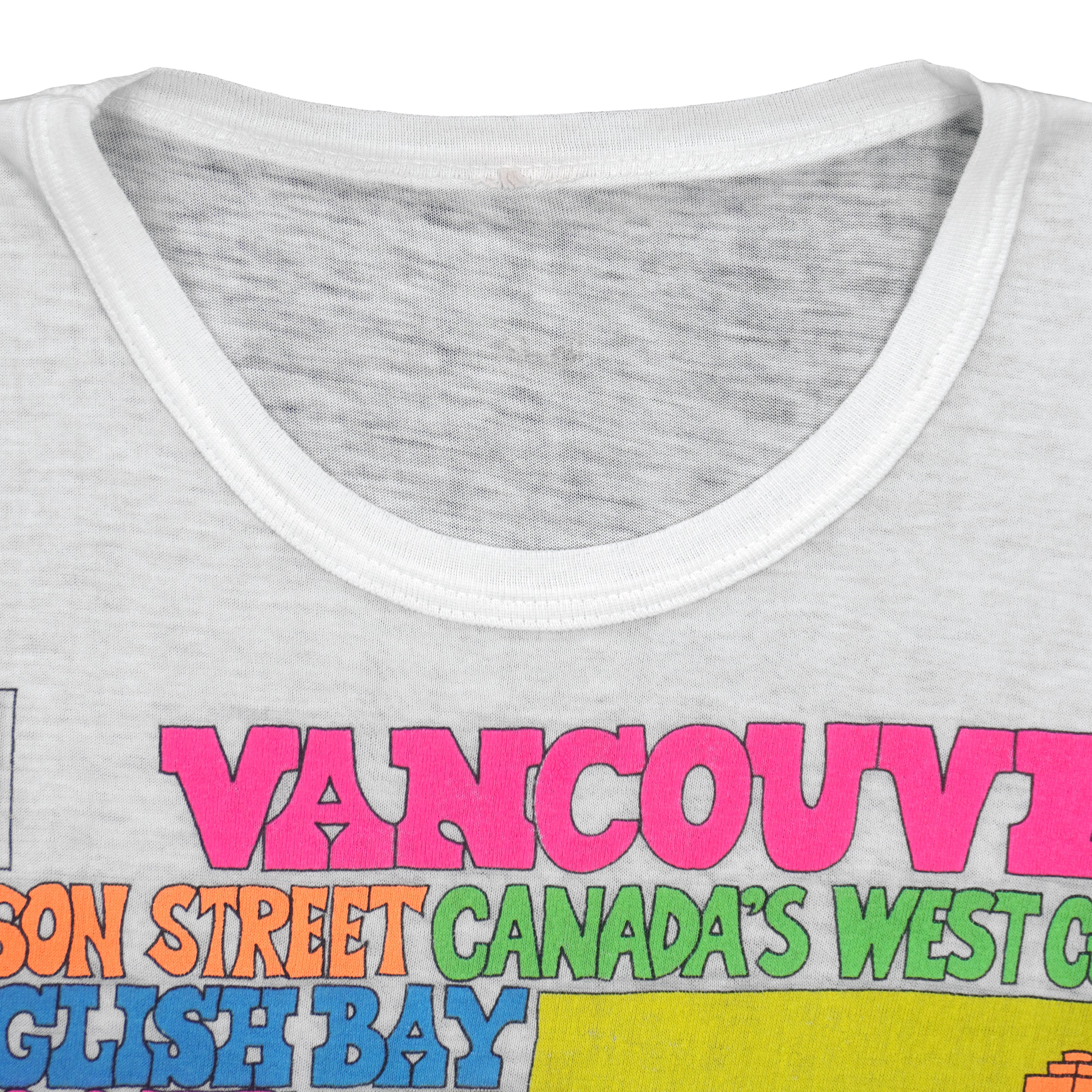 Vintage - Vancouver Canada Landmarks T-Shirt 1990s Medium Vintage Retro