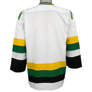 Vintage NHL - Minnesota North Stars Hockey Jersey T-Shirt 1990s Large in black and white and green