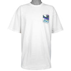 Vintage Asics - Abstract Pattern T-Shirt 1990s X-Large in white