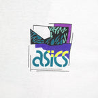 Vintage Asics - Abstract Pattern T-Shirt 1990s X-Large in white
