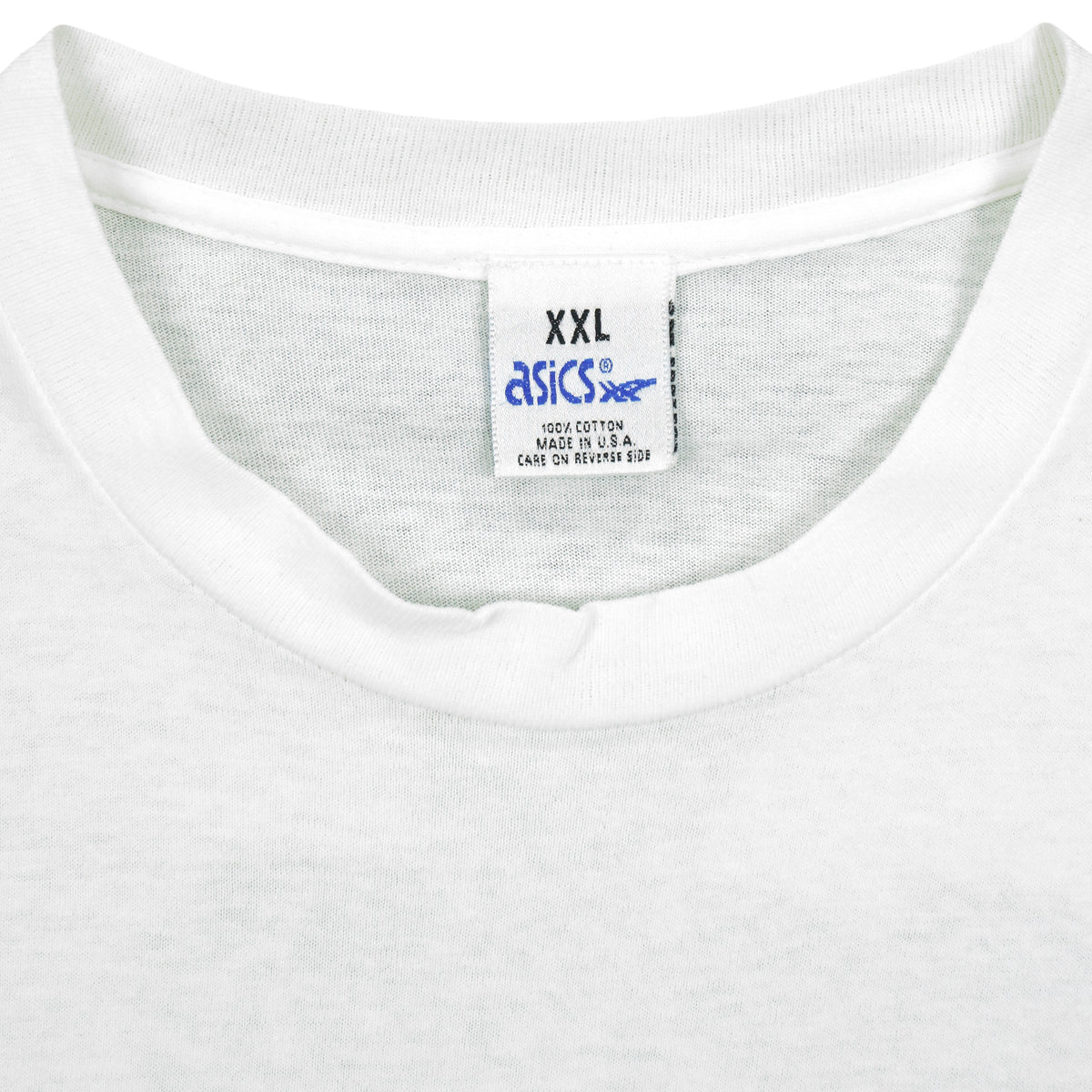 Vintage Asics - Abstract Pattern T-Shirt 1990s X-Large in white
