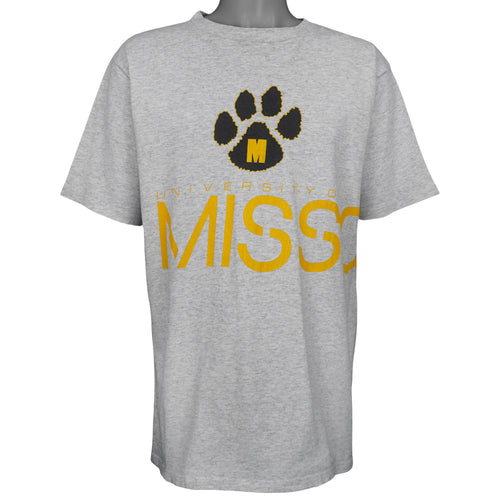 NCAA - University of Missouri Tigers Big Logo T-Shirt 1990s Large Vintage Retro