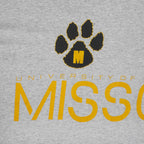 Missouri Tigers paw-logo and spell-out graphic detail