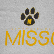 Missouri Tigers paw-logo and spell-out graphic detail