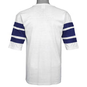 Vintage NFL (Logo 7) - New York Giants Spell-Out Fan Jersey 1990s Medium in white and blue