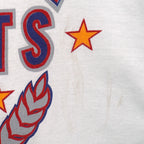 Vintage NFL (Logo 7) - New York Giants Spell-Out Fan Jersey 1990s Medium in white and blue