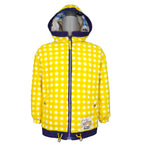 Ellesse - Sunflower Print Reversible Hooded Fleece Jacket 1990s Small Vintage Retro