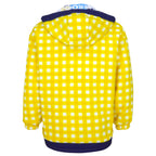 Ellesse - Sunflower Print Reversible Hooded Fleece Jacket 1990s Small Vintage Retro