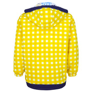 Ellesse - Sunflower Print Reversible Hooded Fleece Jacket 1990s Small Vintage Retro
