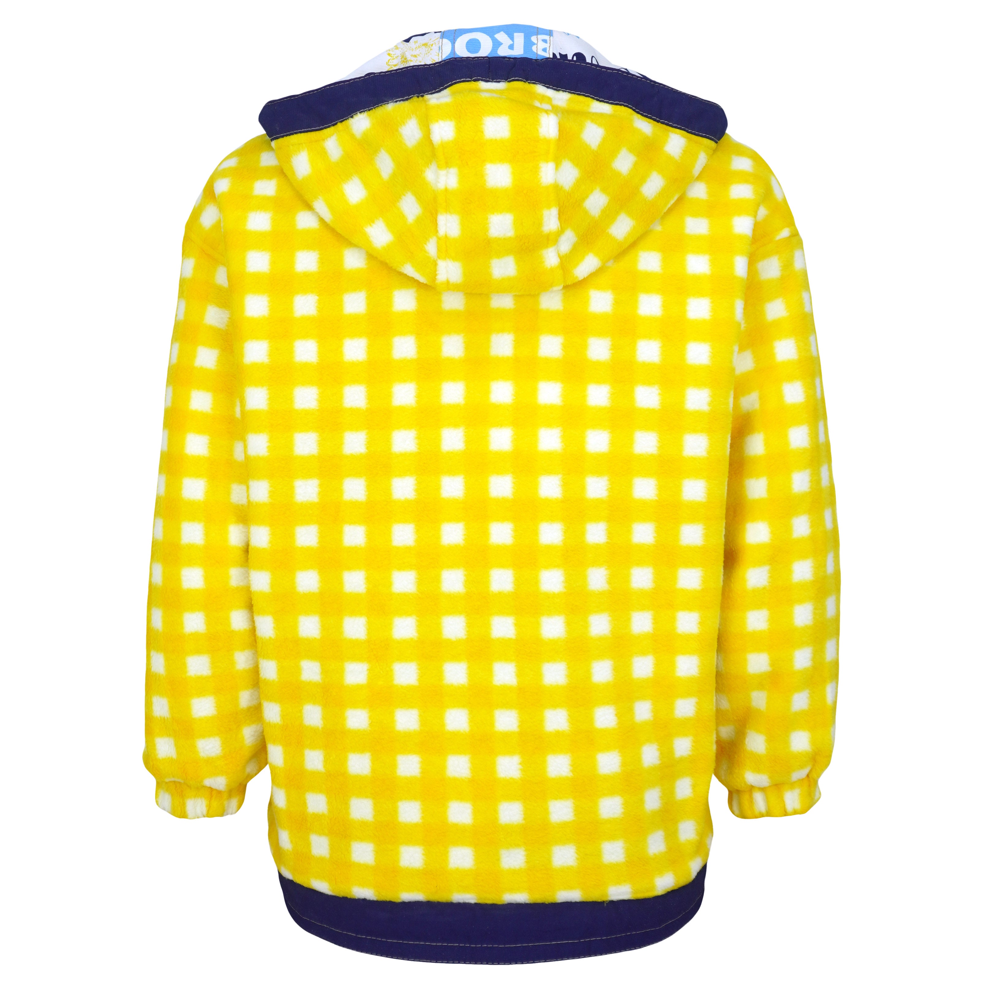 Ellesse - Sunflower Print Reversible Hooded Fleece Jacket 1990s Small Vintage Retro
