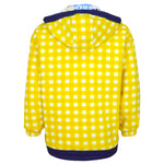 Ellesse - Sunflower Print Reversible Hooded Fleece Jacket 1990s Small Vintage Retro