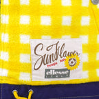 Ellesse - Sunflower Print Reversible Hooded Fleece Jacket 1990s Small Vintage Retro