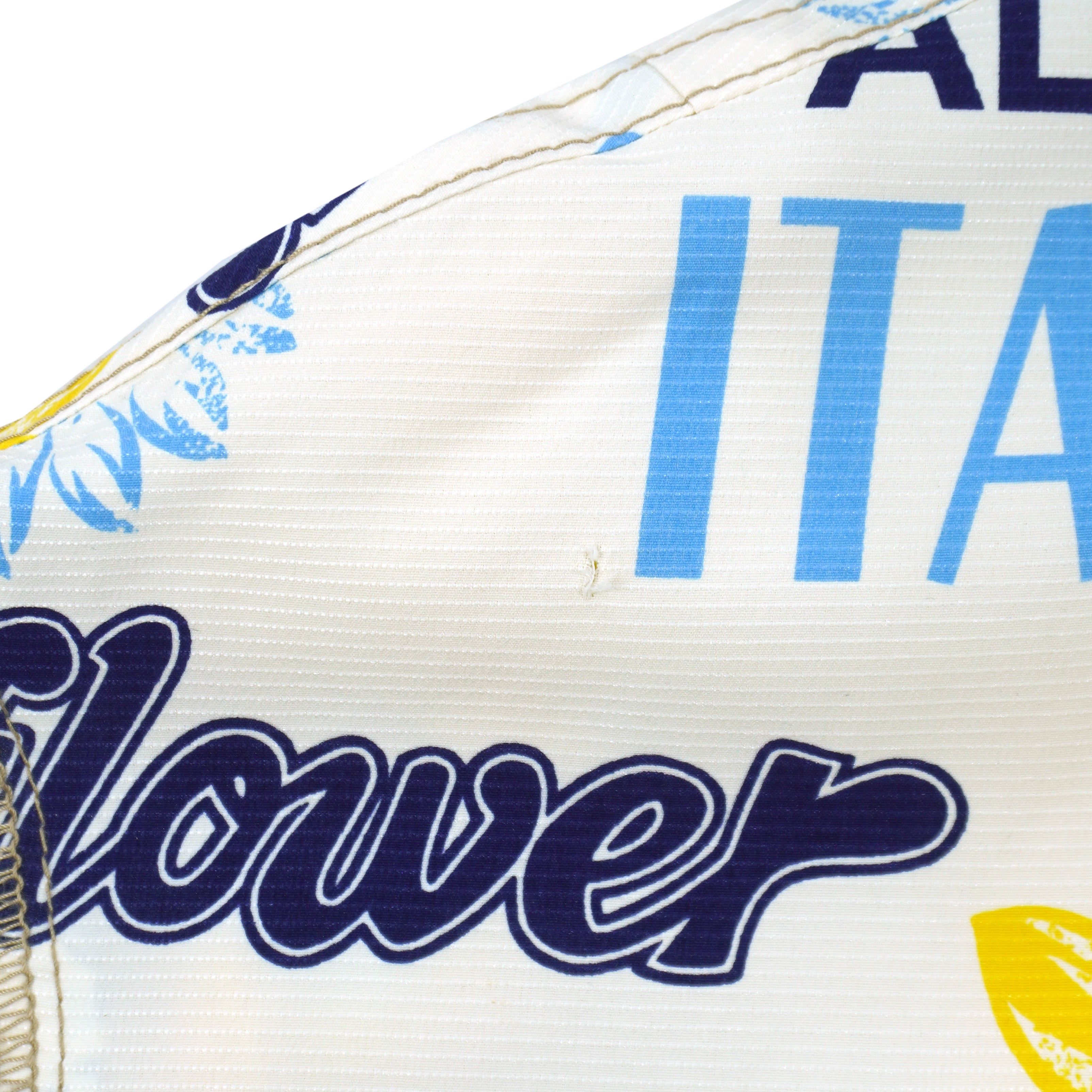 Ellesse - Sunflower Print Reversible Hooded Fleece Jacket 1990s Small Vintage Retro