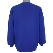 Plain blue back of the Seattle Seahawks sweatshirt