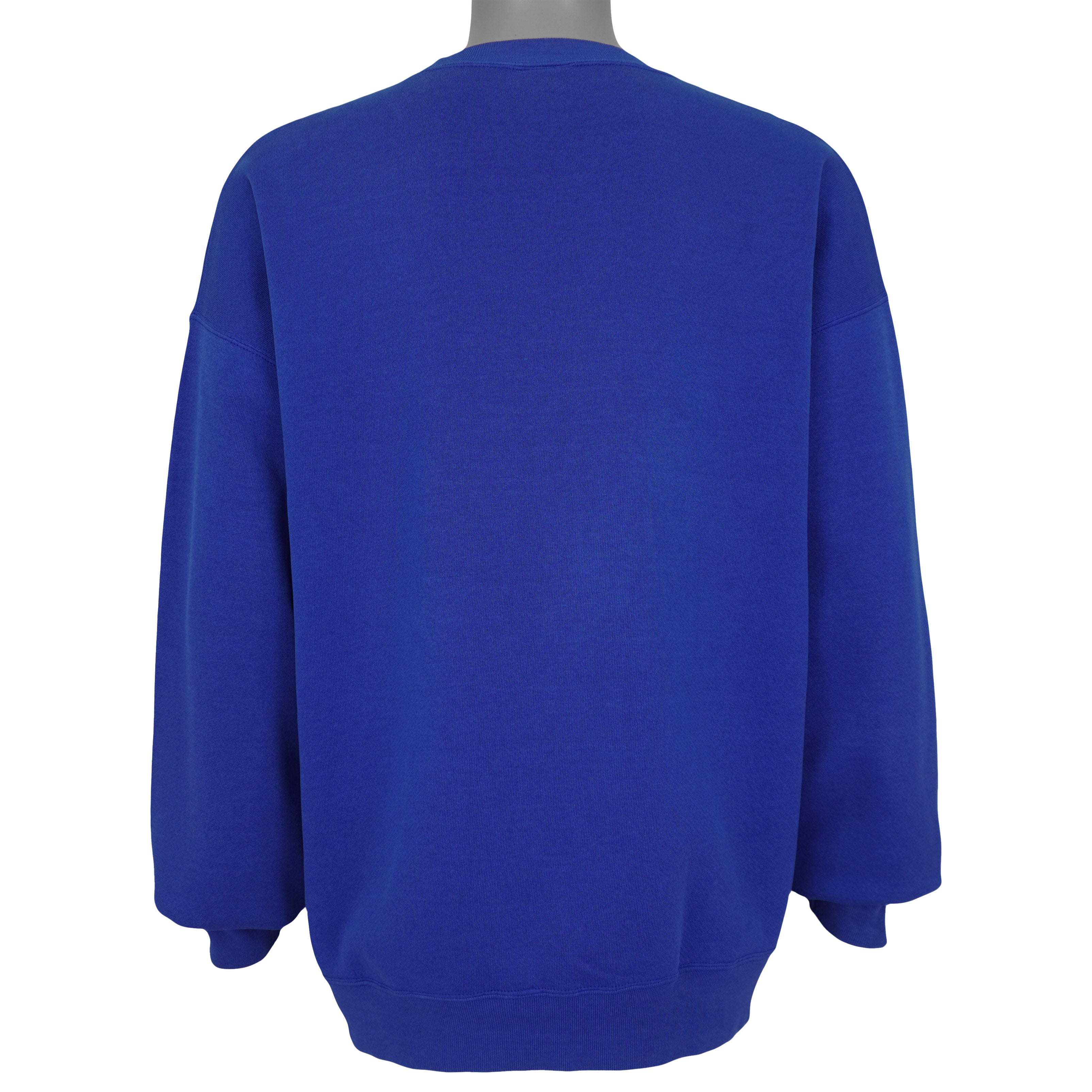 Plain blue back of the Seattle Seahawks sweatshirt