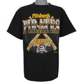Vintage MLB (Logo 7) - Pittsburgh Pirates Baseball T-Shirt 1997 X-Large in black