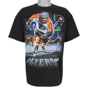 Vintage NHL - Philadelphia Flyers Hockey Player Graphic T-Shirt 1990s X-Large in black