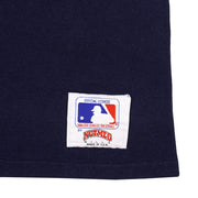Navy 1990s Nutmeg Minnesota Twins state-map graphic T-shirt