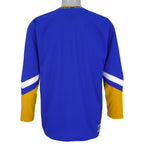 Vintage NHL (Mighty-Mac) - Washington Capitals Hockey Jersey 1990s Large in white and blue and gold