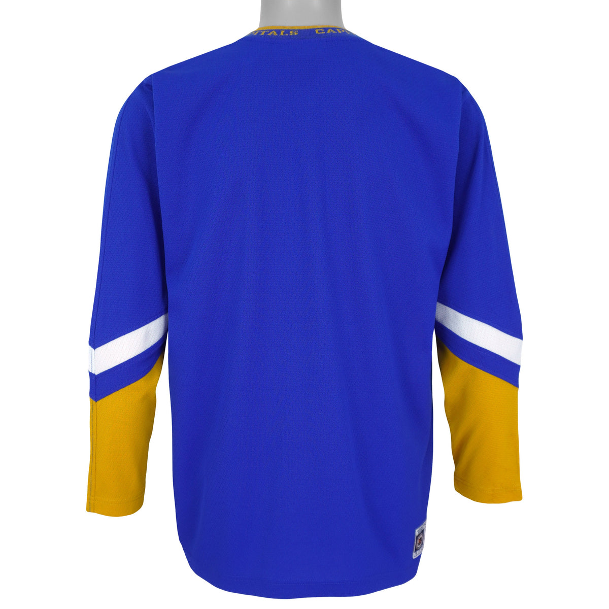 Vintage NHL (Mighty-Mac) - Washington Capitals Hockey Jersey 1990s Large in white and blue and gold