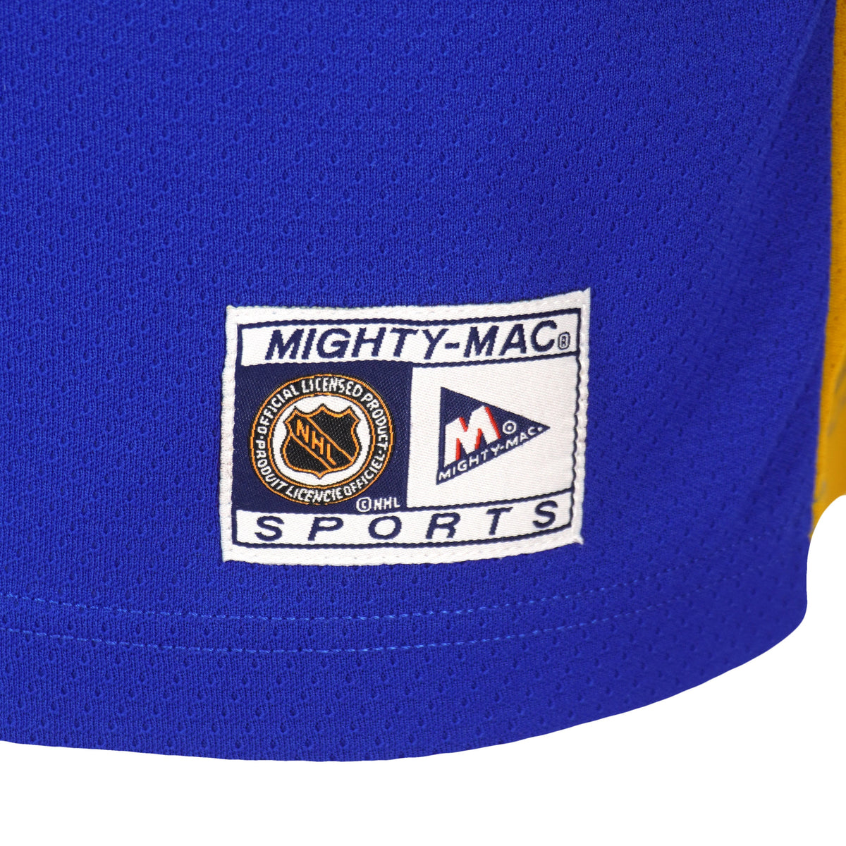 Vintage NHL (Mighty-Mac) - Washington Capitals Hockey Jersey 1990s Large in white and blue and gold
