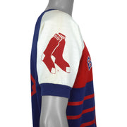 White shoulder panel with a red socks graphic