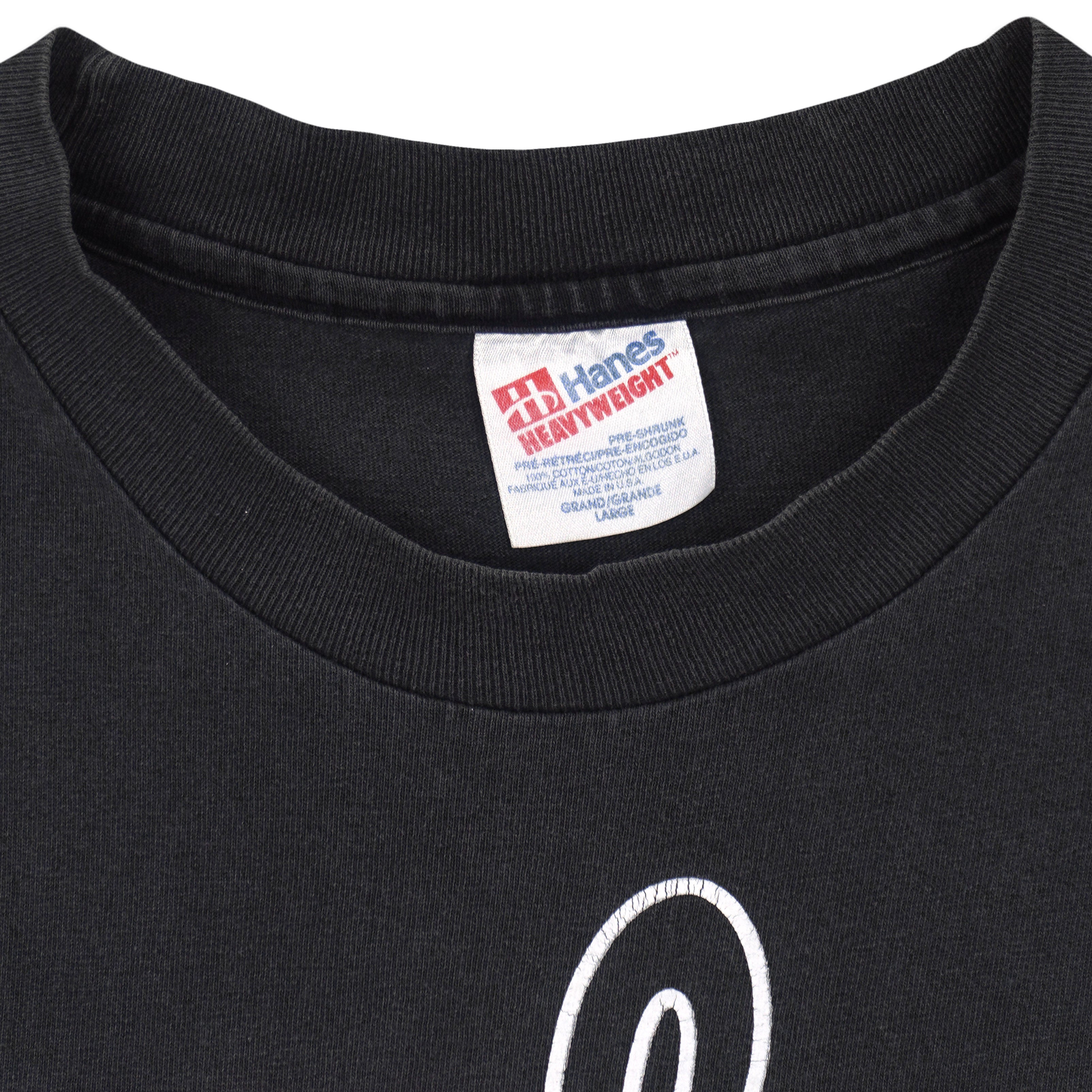 Vintage (Hanes) - Monte Irvin Newark Eagles Negro Leagues T-Shirt 1993 Large in black