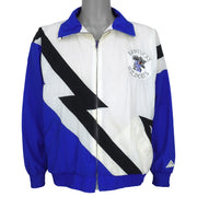 Genuine Stuff Kentucky Wildcats white, blue, and black zip-up jacket front view