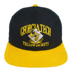 The Game Georgia Tech Yellow Jackets black-and-yellow snapback hat front view