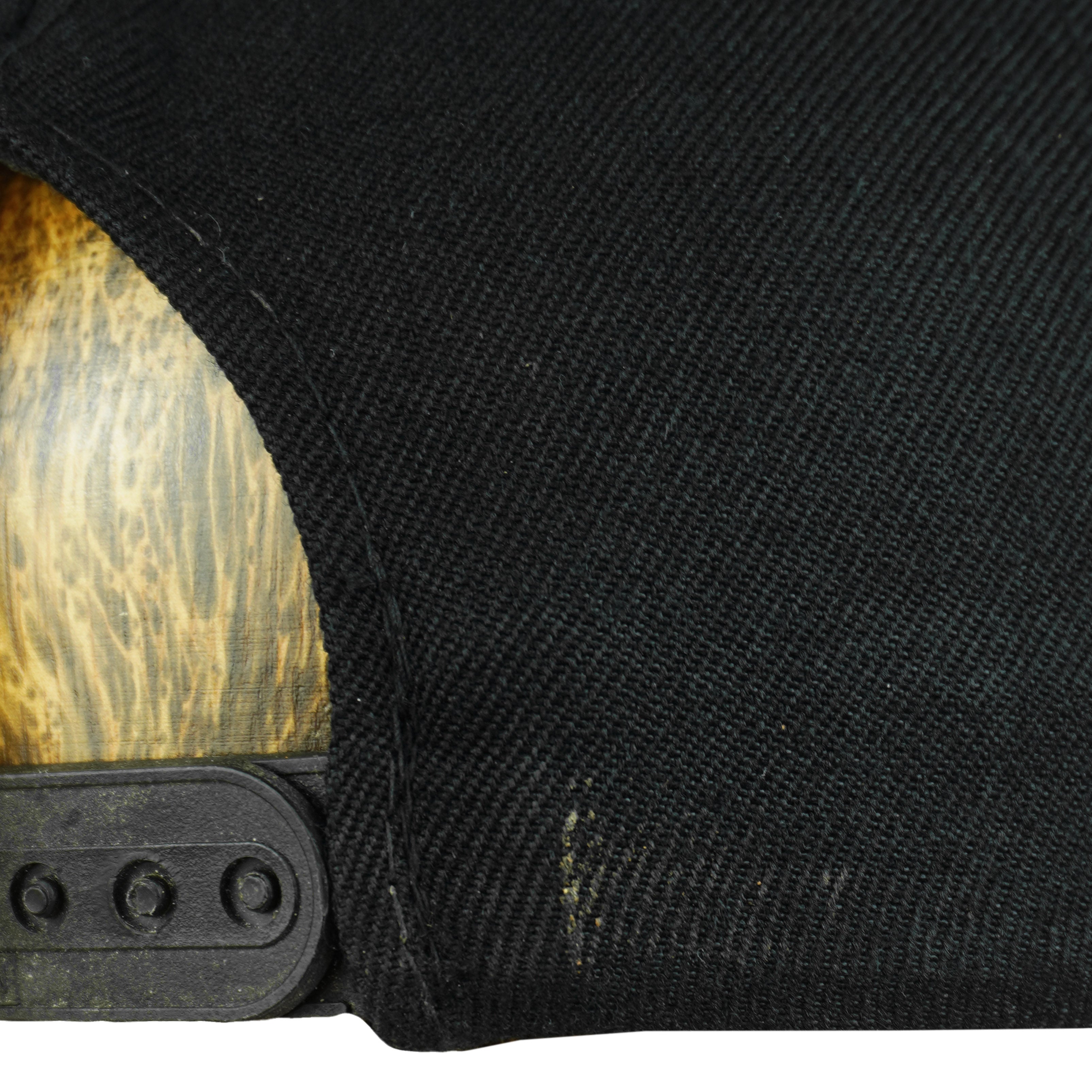 Georgia Tech Yellow Jackets hat condition detail showing a surface scuff