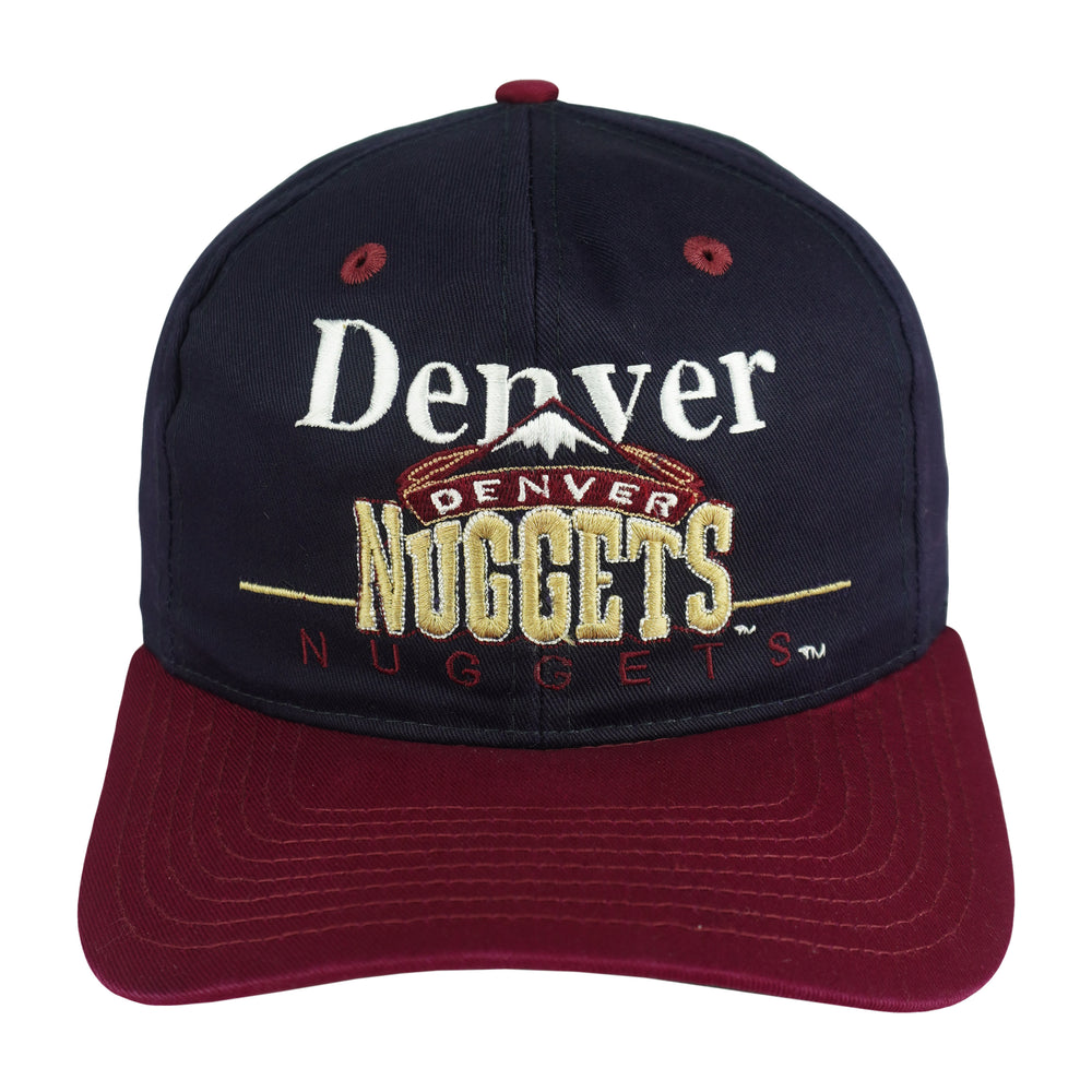 NBA (Twins) - Denver Nuggets Embroidered Snapback Hat 1990s OSFA Vintage Retro Basketball