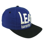 NHL (Competitor) - Toronto Maple Leafs Big Spell-Out Snapback Hat 1990s OSFA Vintage Retro Hockey