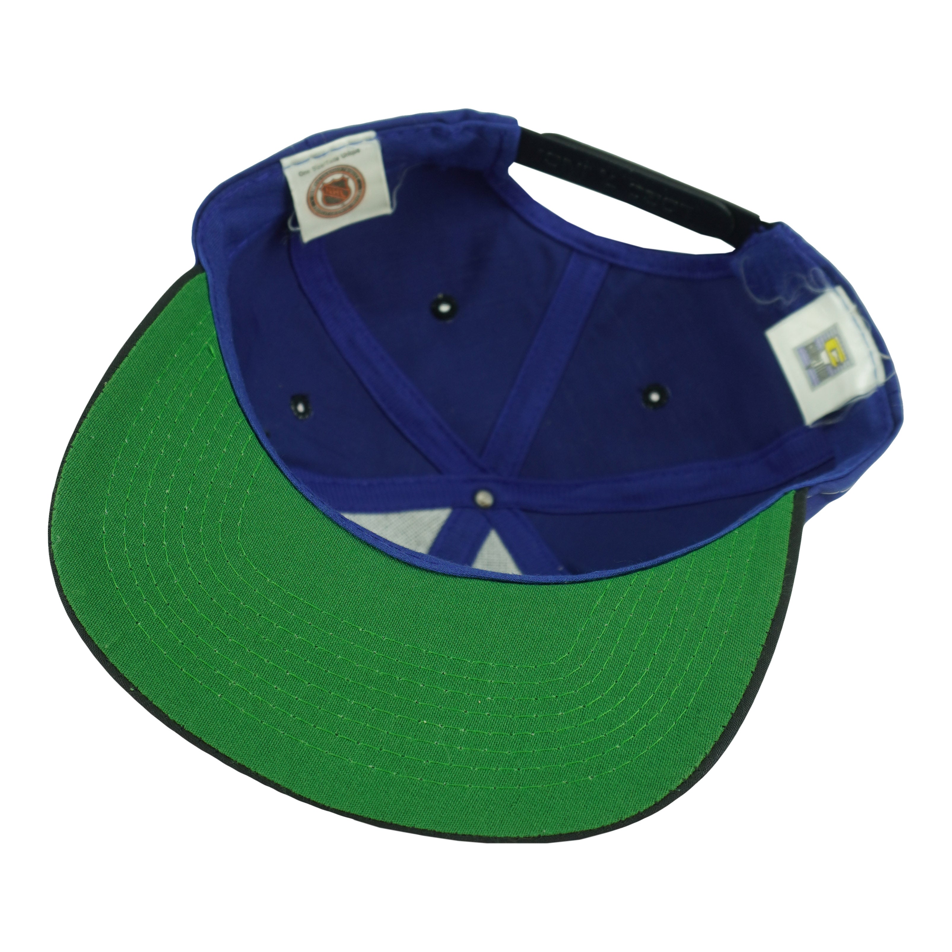 NHL (Competitor) - Toronto Maple Leafs Big Spell-Out Snapback Hat 1990s OSFA Vintage Retro Hockey