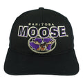 IHL - Manitoba Moose Big Logo Snapback Hat 1990s OSFA Vintage Retro Hockey