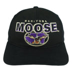 IHL - Manitoba Moose Big Logo Snapback Hat 1990s OSFA Vintage Retro Hockey