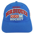 NHL (CCM) - Quebec Nordiques Snapback Hat 1990s OSFA Vintage Retro Hockey